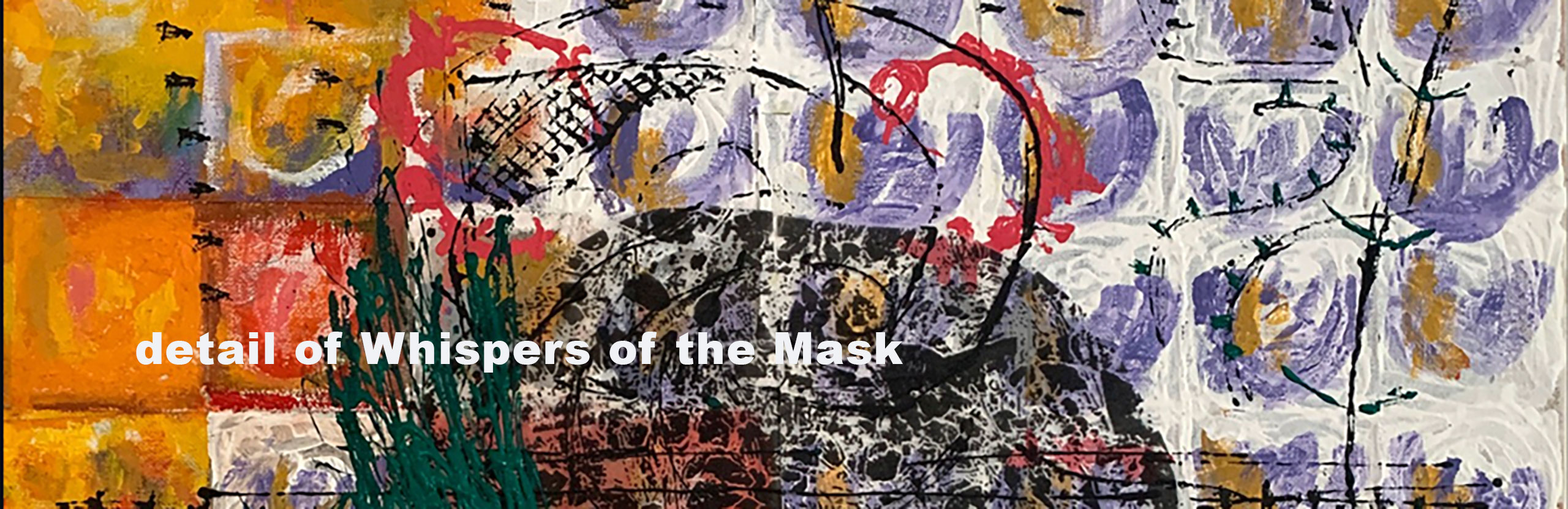 The Whisper of a Black Mask, painting by Kenneth Beeker (b'ker)
